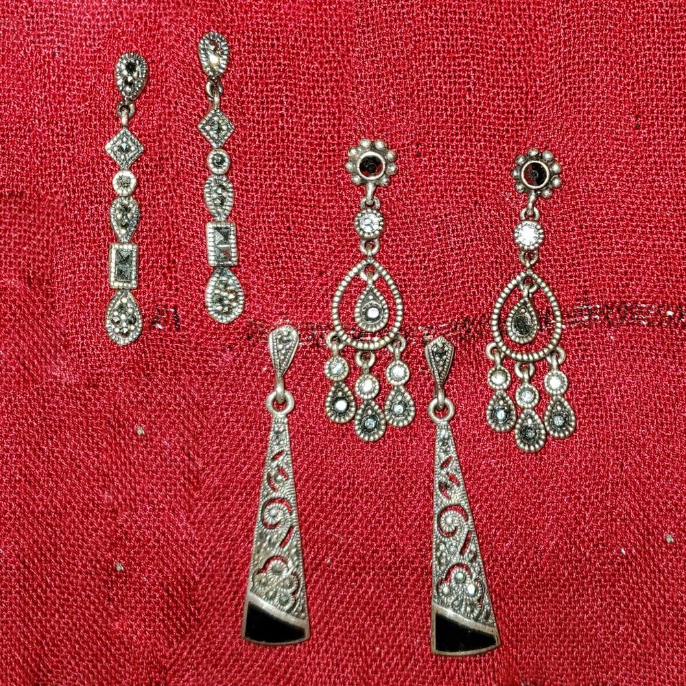 Filligree Style Earring Collection of 3